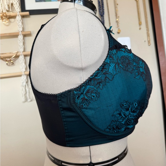 Elomi Women's Plus Size Anushka Underwire Padded Half Cup Banded Bra 42J - Picture 3 of 8